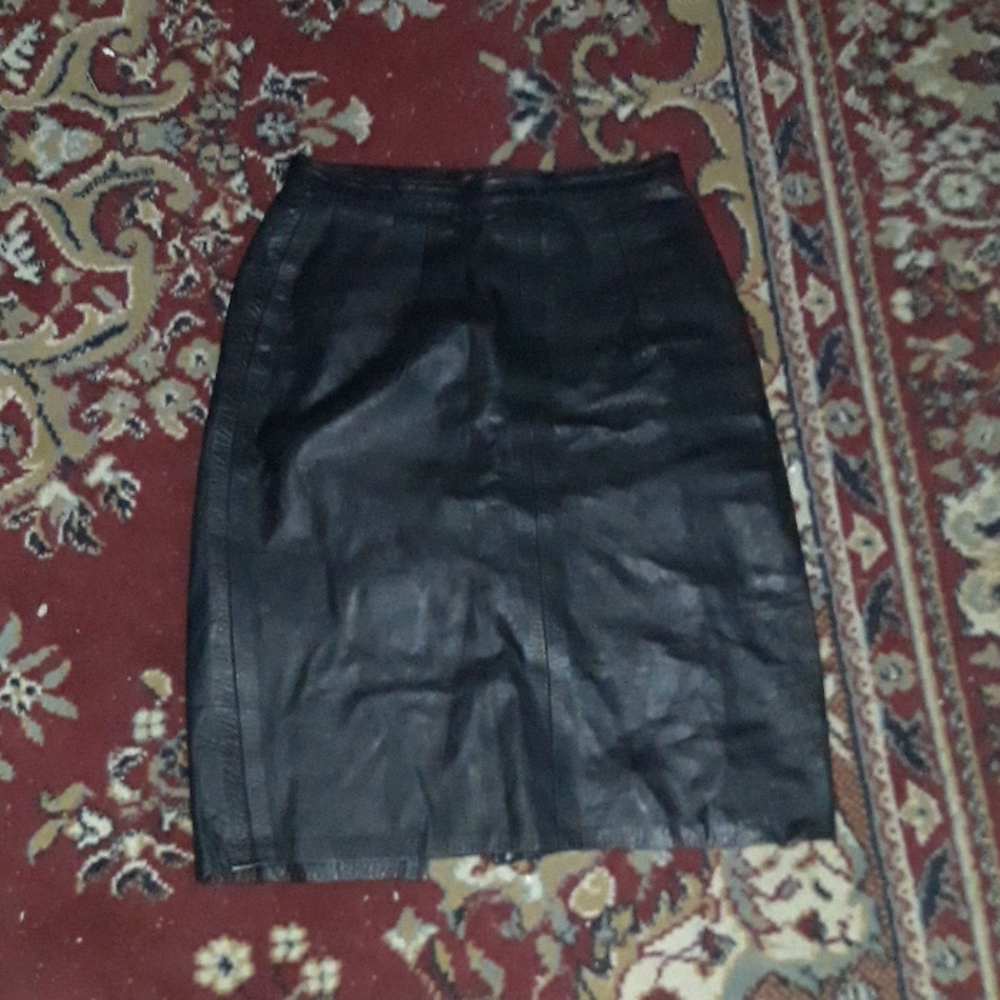 Black Leather Skirt
